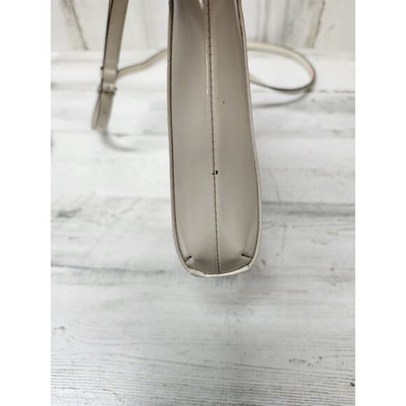 R.L.L Lauren Ralph Lauren Crossbody Bag Cream Small Leather Classic Purse - Picture 12 of 16